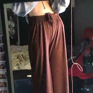 Brown sparkly pants